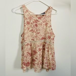 American Eagle Outfitters lace floral top, Size Medium
